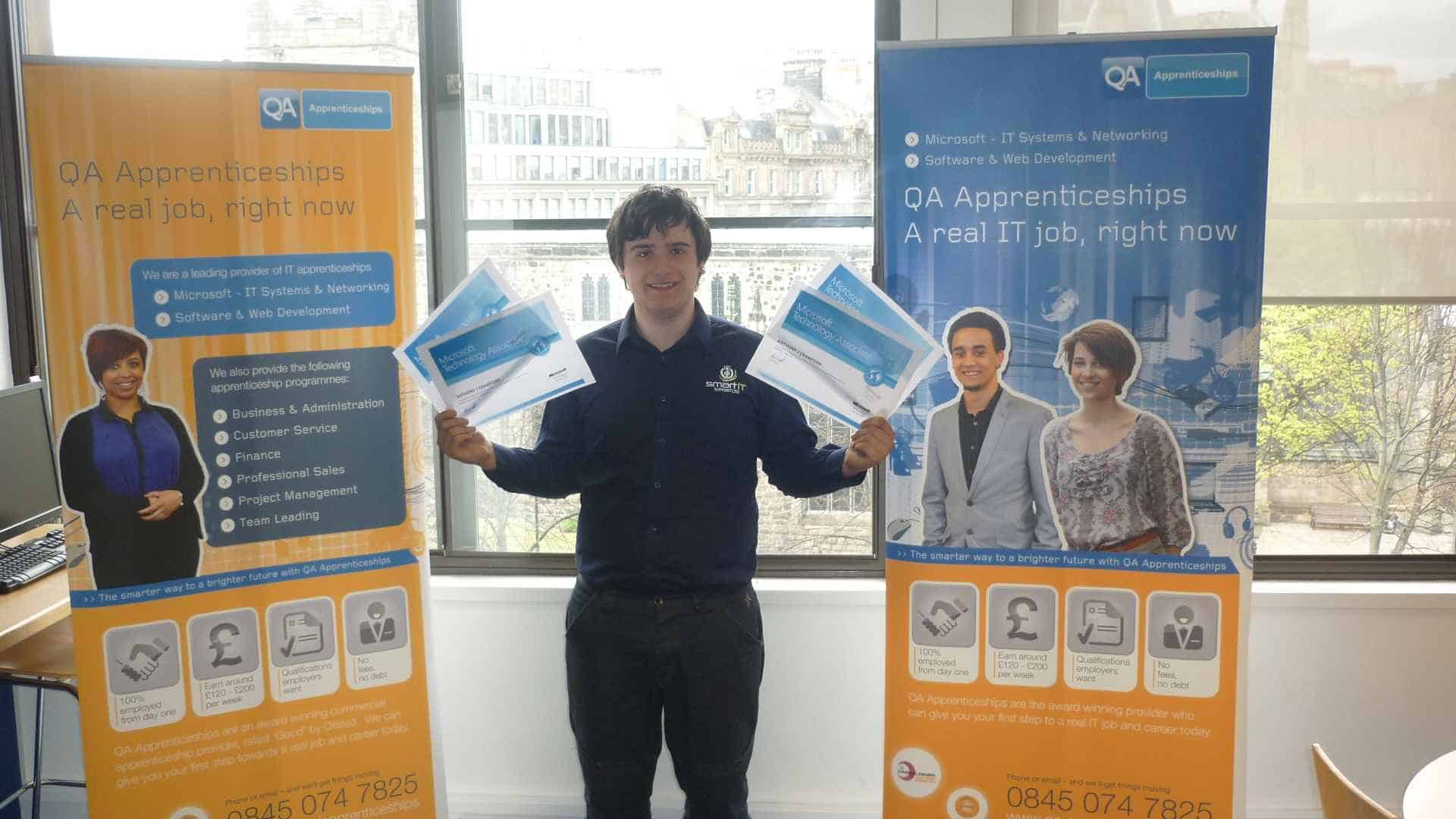 Congratulations to Anthony Crawford for passing 4 MTA’s