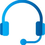 Customer support headset with microphone for IT assistance in Sunderland.